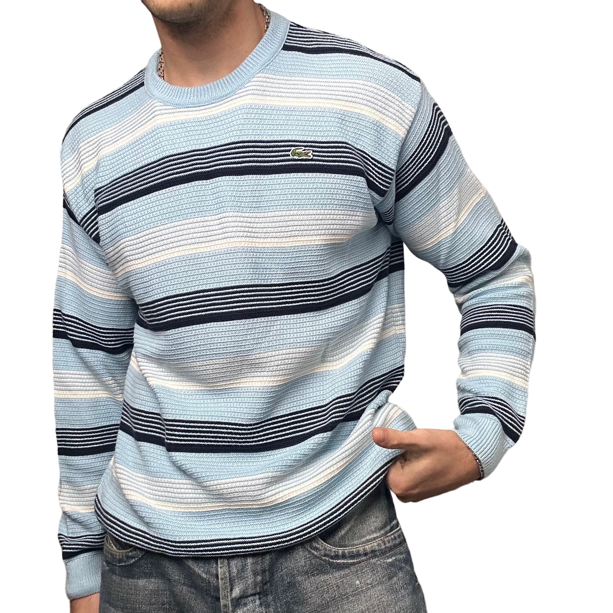 Lacoste 2025 striped sweatshirt