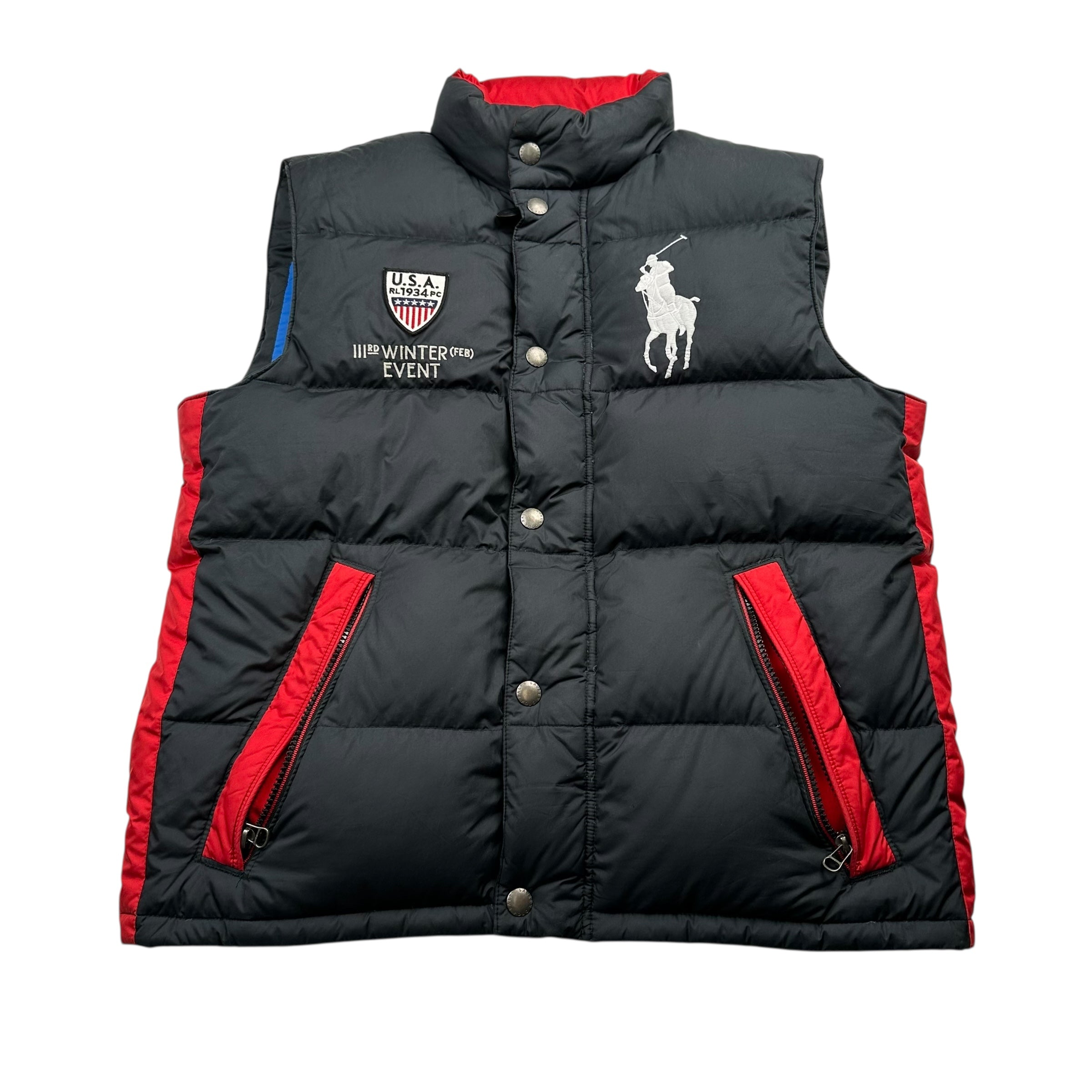 Ralph Lauren Big Pony U.S.A. Puffer Vest (M)